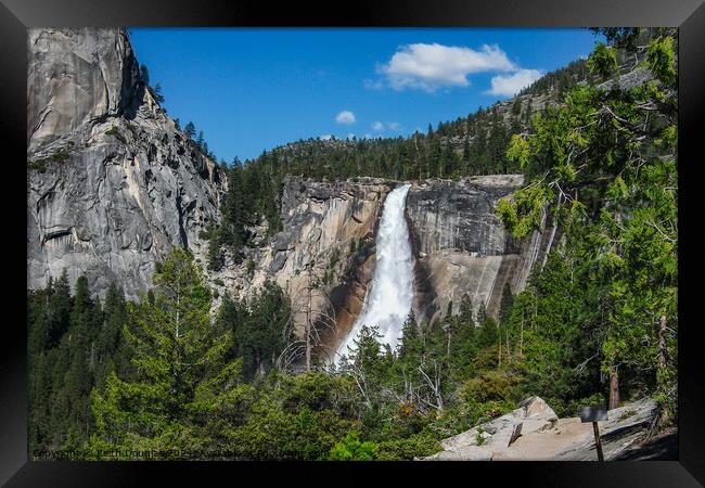 The Nevada Falls, Yosemite, California Framed Print by Keith Douglas