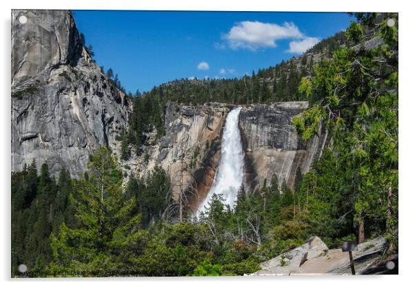 The Nevada Falls, Yosemite, California Acrylic by Keith Douglas
