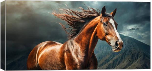 A close up of a horse Canvas Print by Guido Parmiggiani