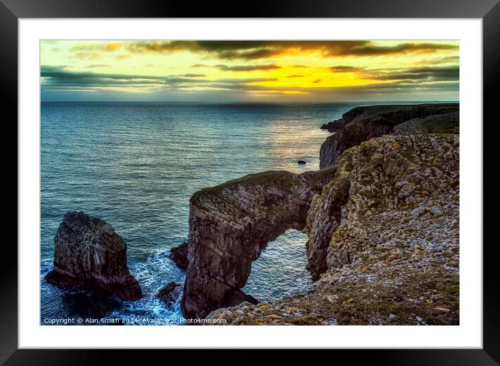 Sunset  Framed Mounted Print by Alan Smith