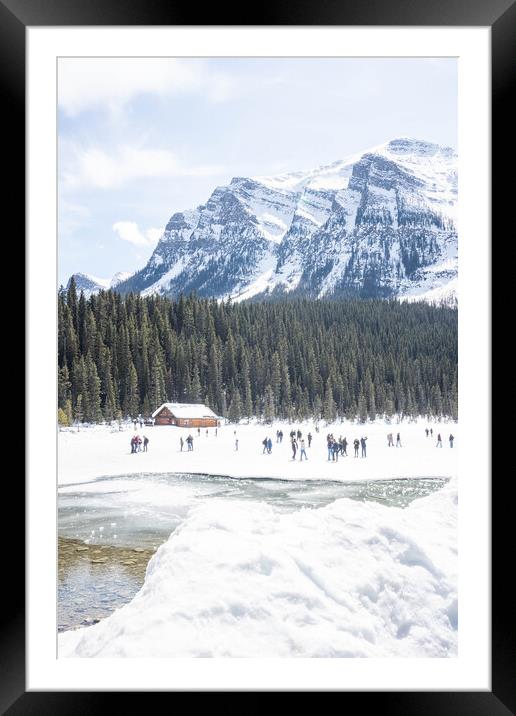 Lake Louise Framed Mounted Print by Graham Custance