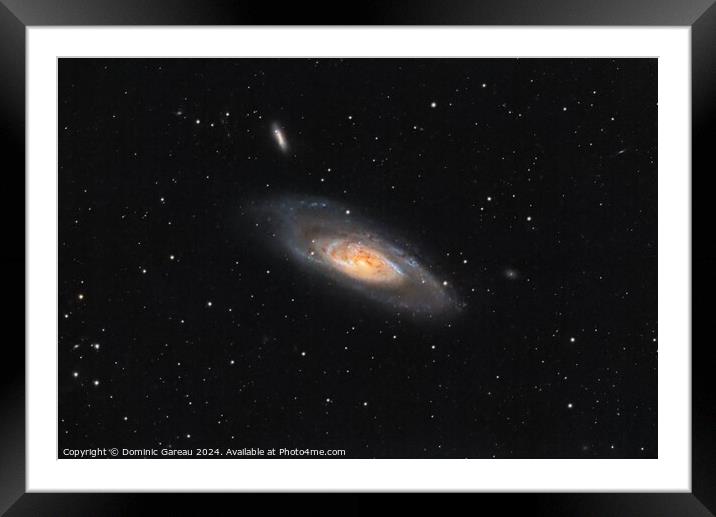 Messier 106 Framed Mounted Print by Dominic Gareau