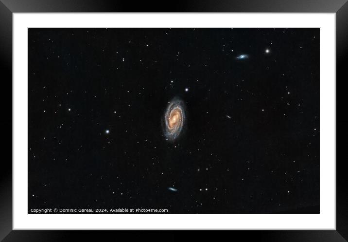 Messier 109 Framed Mounted Print by Dominic Gareau