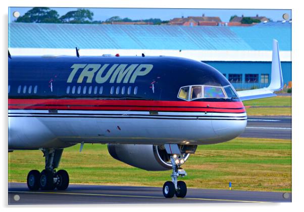 Trump Organization Boeing 757 Acrylic by Allan Durward Photography