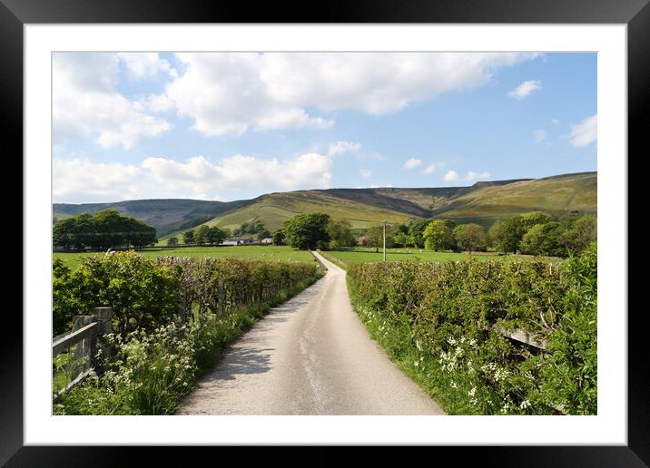 Edale Vale Derbyshire Framed Mounted Print by Kevin Round