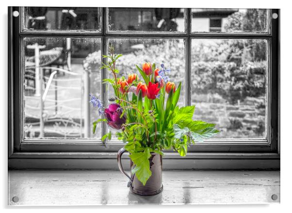 Spring In A Mug Acrylic by Richard Stoker