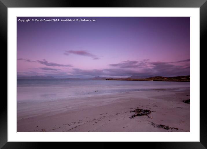 Sunset at Mellon Udrigle  Framed Mounted Print by Derek Daniel