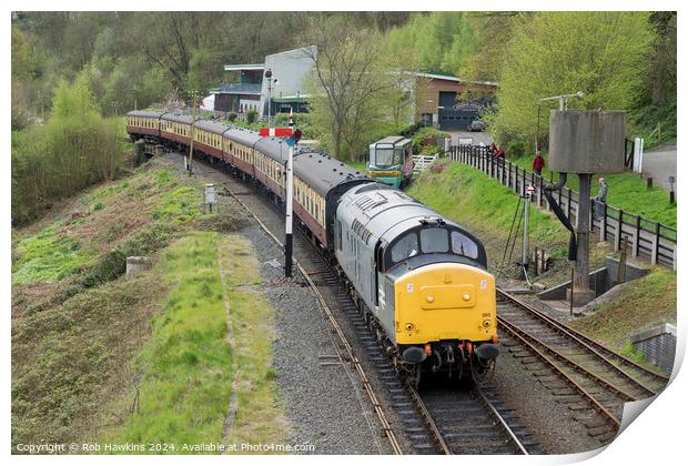 Class 37 at Highley Print by Rob Hawkins