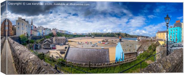 Harbour Haven - Discover Tenby's Maritime Magic Canvas Print by Lee Kershaw