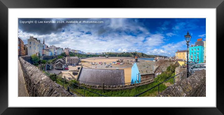 Harbour Haven - Discover Tenby's Maritime Magic Framed Mounted Print by Lee Kershaw