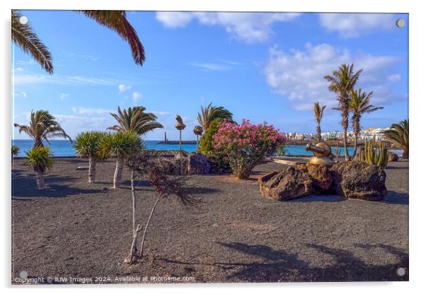 Lanzarote Costa Teguise Mystical Sculptures Acrylic by RJW Images