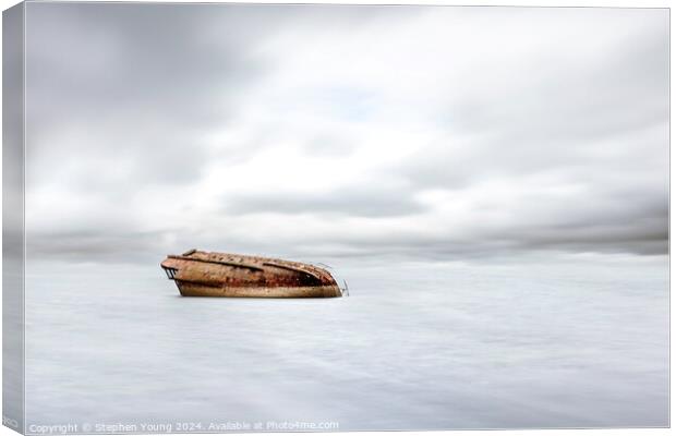 Ghosts of the Sea: Shipwrecked Secrets Canvas Print by Stephen Young