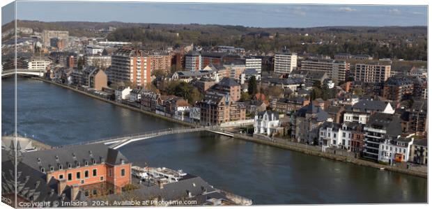 Cityscape View Jambes, Namur, Belgium Canvas Print by Imladris 