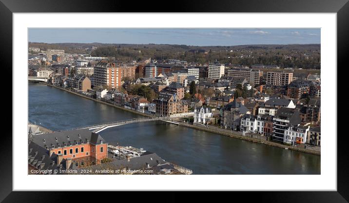Cityscape View Jambes, Namur, Belgium Framed Mounted Print by Imladris 