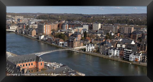 Cityscape View Jambes, Namur, Belgium Framed Print by Imladris 
