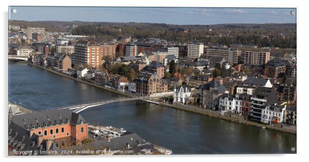 Cityscape View Jambes, Namur, Belgium Acrylic by Imladris 