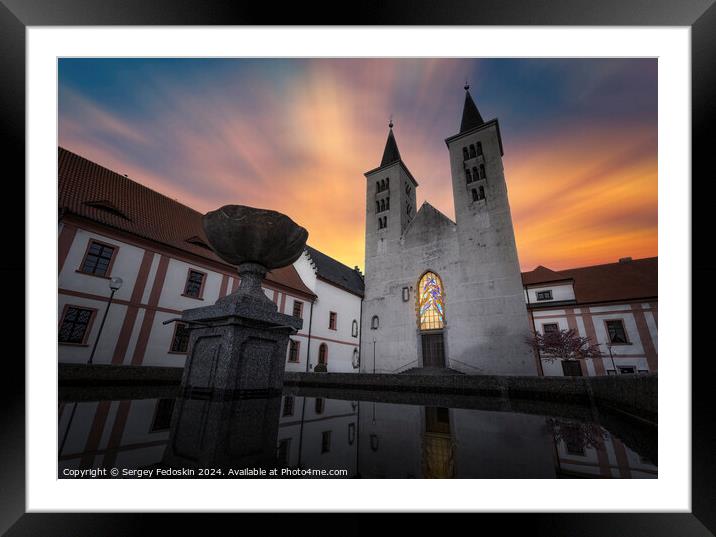 Premonstratensian Monastery from 12th century. Framed Mounted Print by Sergey Fedoskin