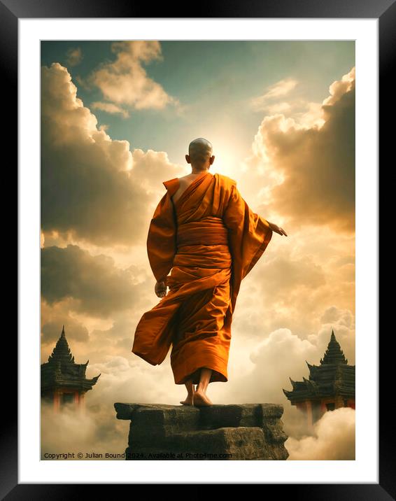 Overlooking Temples of Dreams Framed Mounted Print by Julian Bound