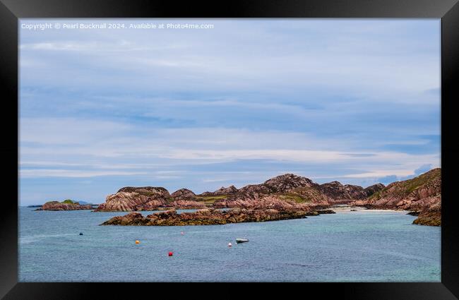 Isle of Mull Rocky Coast in Scottish Hebrides Framed Print by Pearl Bucknall