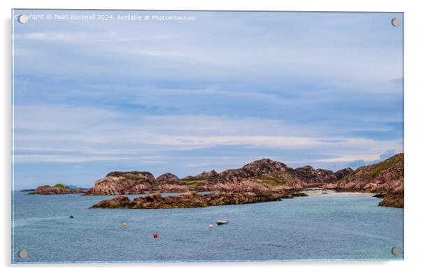 Isle of Mull Rocky Coast in Scottish Hebrides Acrylic by Pearl Bucknall