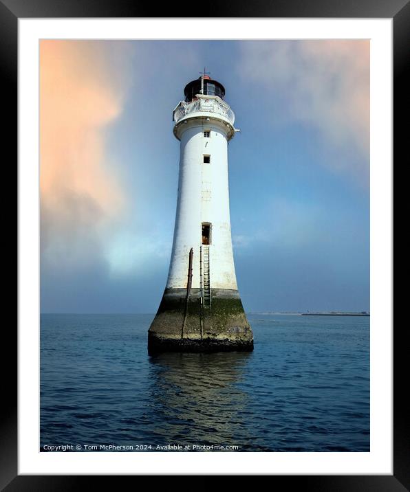 New Brighton Lighthouse Framed Mounted Print by Tom McPherson
