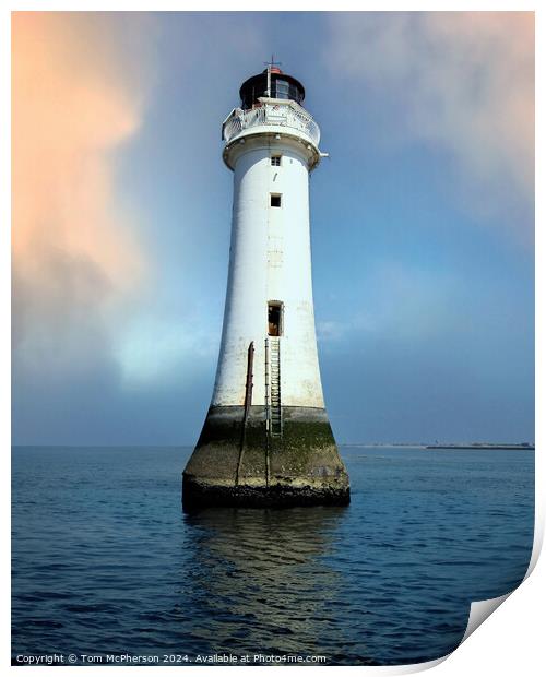 New Brighton Lighthouse Print by Tom McPherson