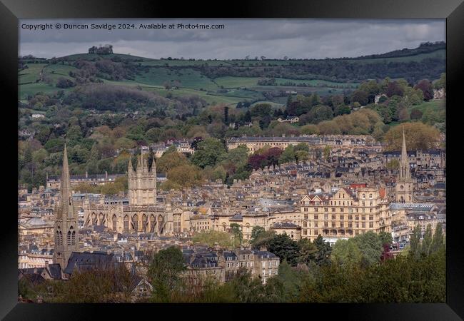 Spring cityscape of Bath Framed Print by Duncan Savidge