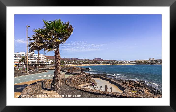 Costa Teguise Lanzarote Framed Mounted Print by RJW Images