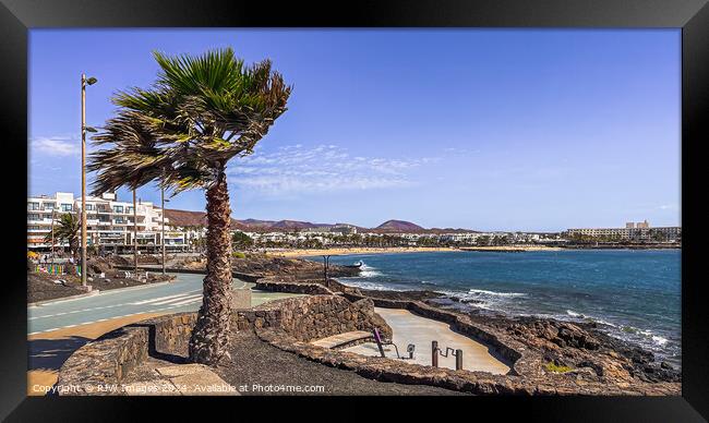 Costa Teguise Lanzarote Framed Print by RJW Images