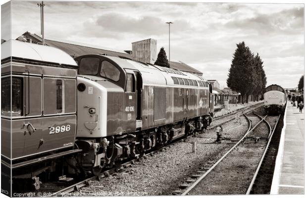 Classic Traction at Kidderminster Canvas Print by Rob Hawkins