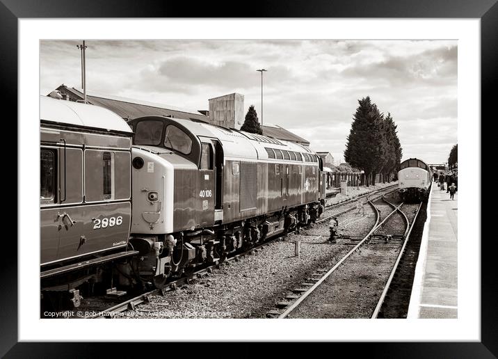 Classic Traction at Kidderminster Framed Mounted Print by Rob Hawkins