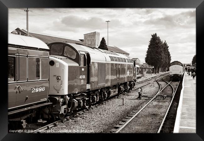 Classic Traction at Kidderminster Framed Print by Rob Hawkins