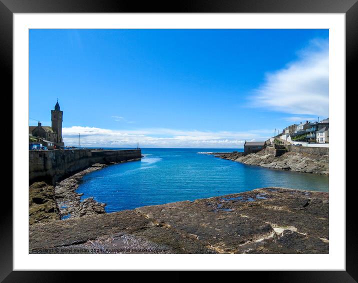 Porthleven Outer Harbour Framed Mounted Print by Beryl Curran