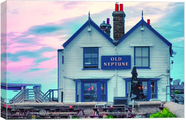 The Old Neptune Whitstable  Canvas Print by Alison Chambers