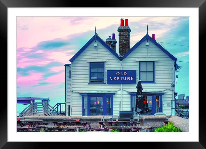 The Old Neptune Whitstable  Framed Mounted Print by Alison Chambers