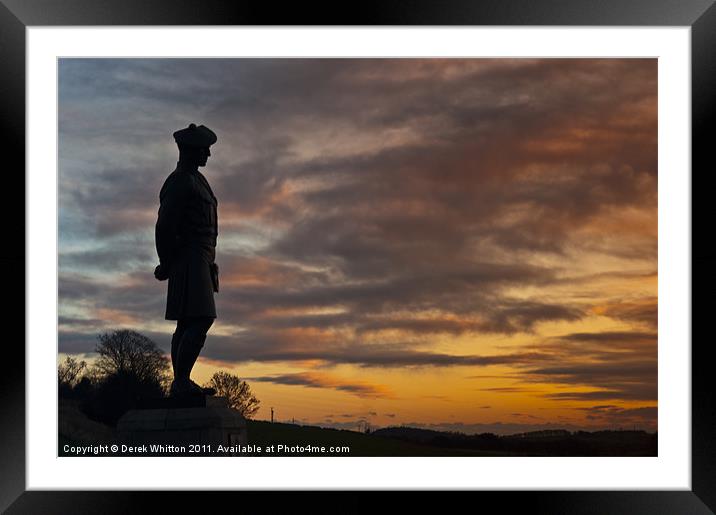 The Black Watch Memorial Dundee Framed Mounted Print by Derek Whitton