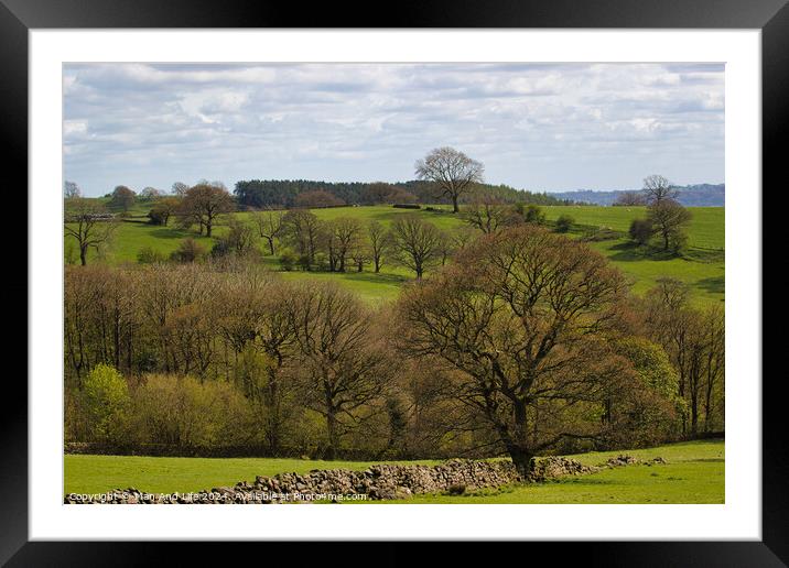 Verdant Countryside Panorama in North Yorkshire, England Framed Mounted Print by Man And Life