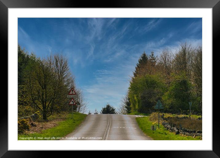 Rural Roadside Beauty Framed Mounted Print by Man And Life