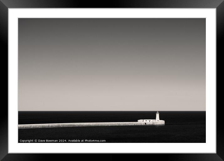St Elmo Breakwater Framed Mounted Print by Dave Bowman