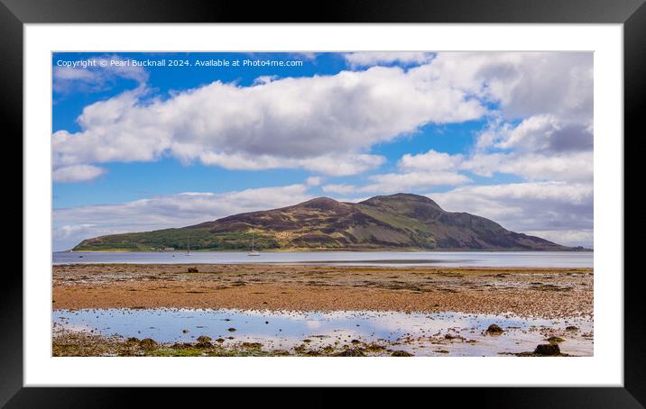 Holy Isle Arran Island Scotland Framed Mounted Print by Pearl Bucknall