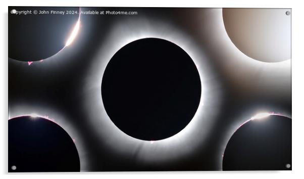 The 2024 Totality story Acrylic by John Finney