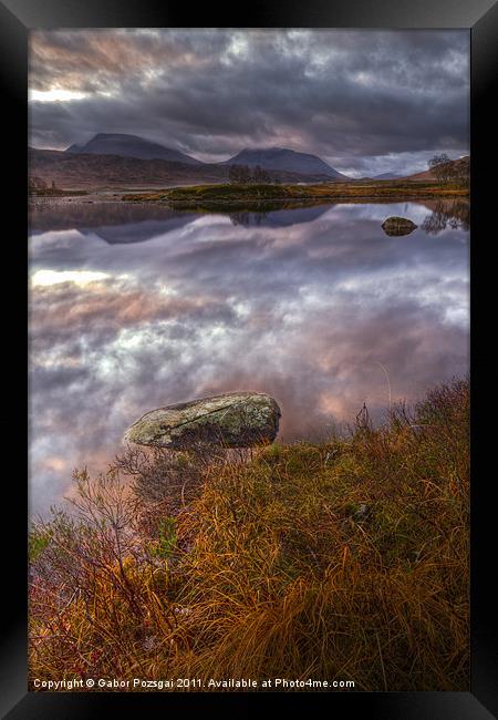 Rannoch Moor, Glencoe, Scotland Framed Print by Gabor Pozsgai