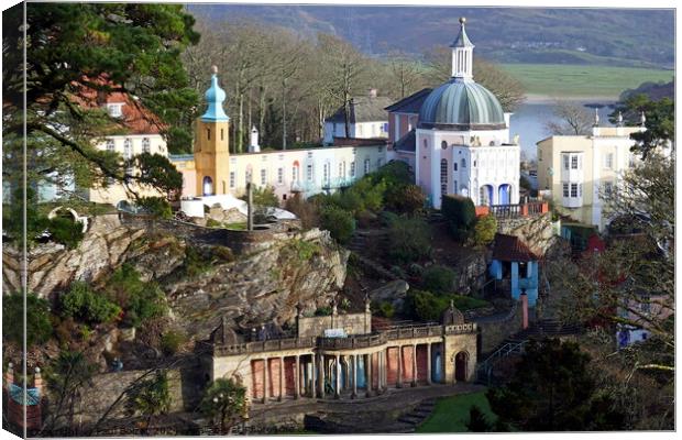 In The Village, Portmeirion 1 Canvas Print by Paul Boizot