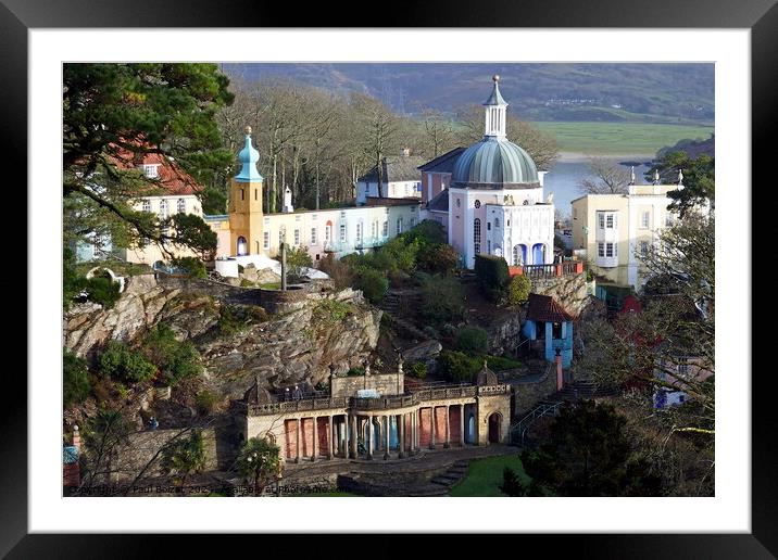 In The Village, Portmeirion 1 Framed Mounted Print by Paul Boizot