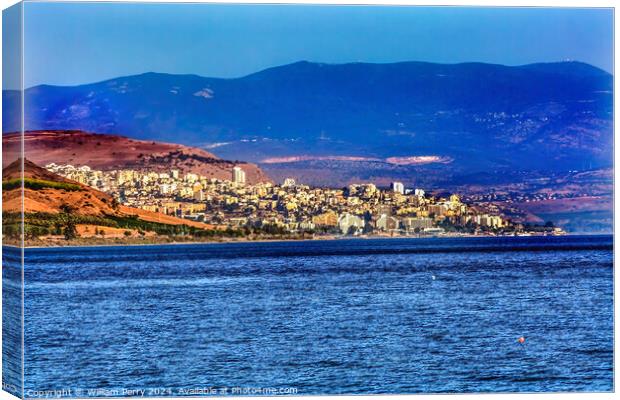 Sea of Galilee Tiberias Israel  Canvas Print by William Perry