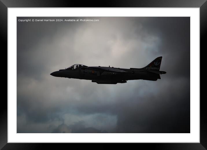 EAV-8B Harrier II Framed Mounted Print by Daniel Harrison