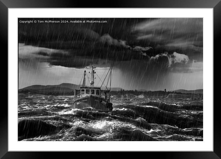 Oceana in the storm Framed Mounted Print by Tom McPherson