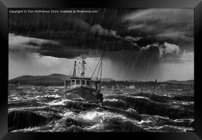 Oceana in the storm Framed Print by Tom McPherson