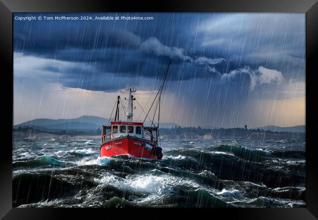 Oceana in the storm Framed Print by Tom McPherson