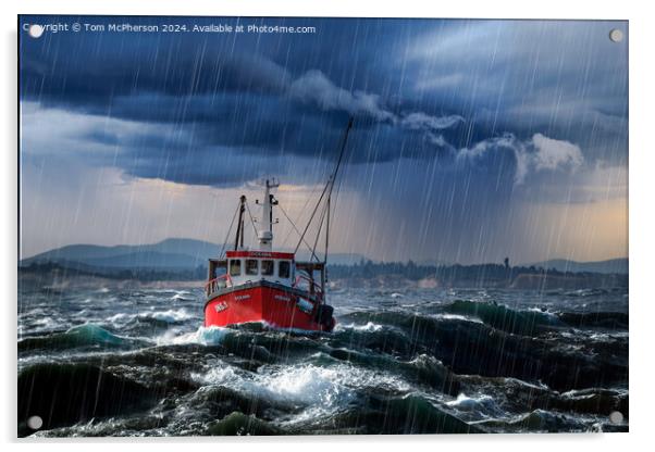 Oceana in the storm Acrylic by Tom McPherson